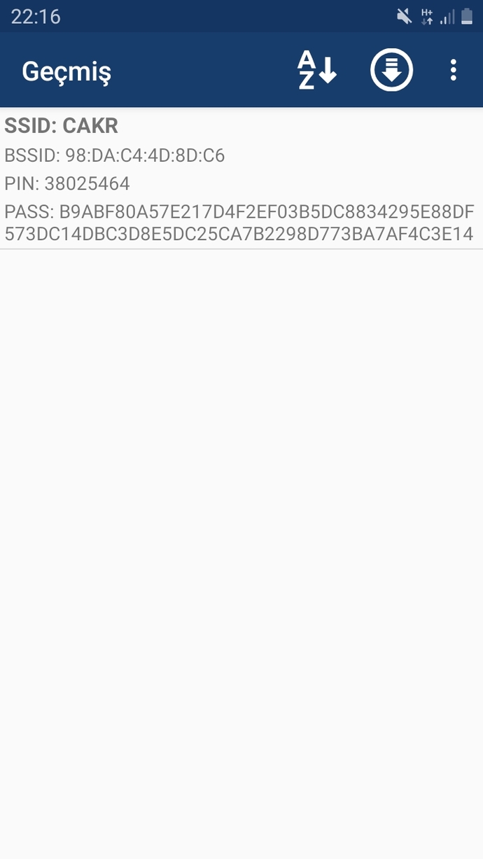 Wifi sifrem key kodu olarak görünuyor , bu kodu ceviri ya da dönusturmek mumkun mü?