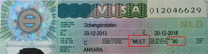 Vizede multi giriş ve bir defa da kalınabilecek süre ne demektir?