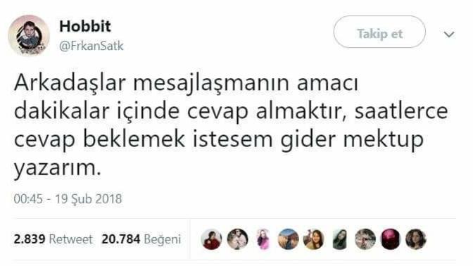 Mesajlarınıza geç cevap verenler mi daha sinir bozucudur kısa cevap verenler mi?