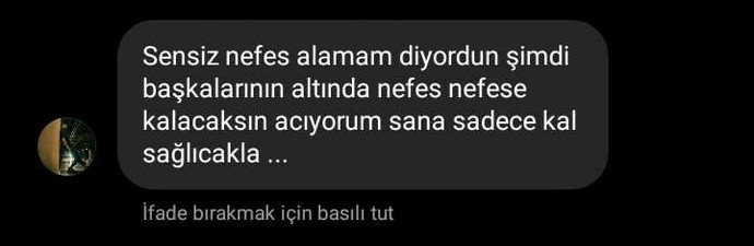 Eski sevgilinizin son mesajı ne idi?