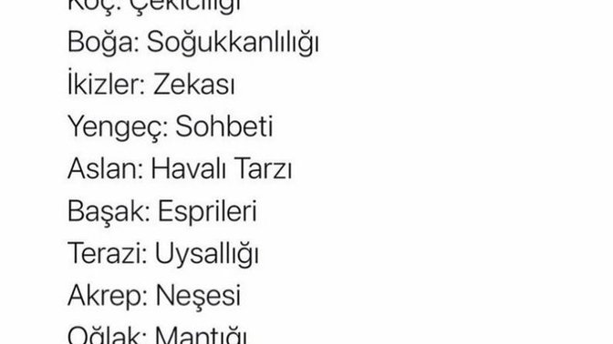 Burcunuzun en sevilen özelliğini söyliyim miiii😂?