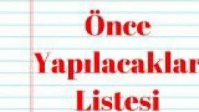 Ölmeden Önce Yapılacak Listeniz de Neler Var?