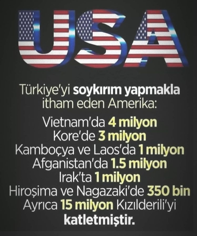 ABD nin katliam açıklaması hakkında ne düşünüyorsunuz?