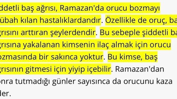 Orucumu bozmam doğru olur mu?
