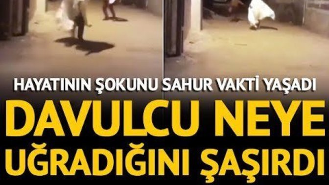 Davulcunun korku dolu anları. Bakın ne yapmışlar?