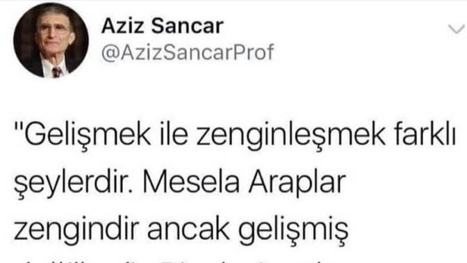 Aziz Sancar’a katılıyor musunuz?