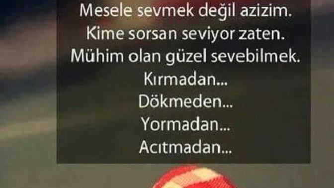 Sen nasıl seversin, sevgini bir şeye benzetecek olsan bu ne olurdu?