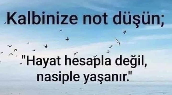 Kalbinize not düşün bakalım, ne yazacaksınız?