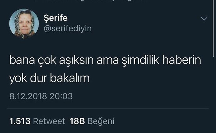 Size aşık biri var mı?