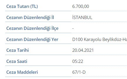 Yediğiniz en yüksek trafik cezası kaç TLydi?