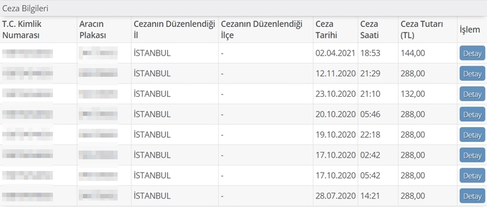 Yediğiniz en yüksek trafik cezası kaç TL'ydi?