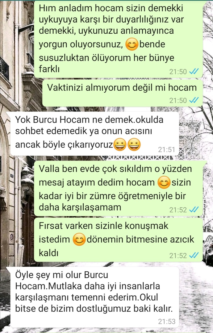 Aramızda hiç mi bişey olmaz?