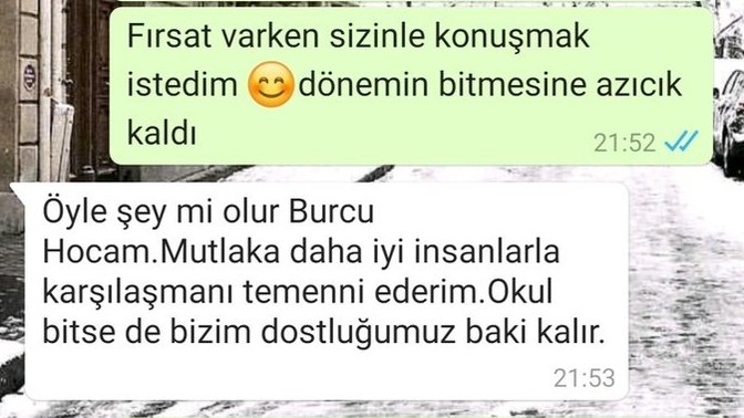 Aramızda hiç mi bişey olmaz?