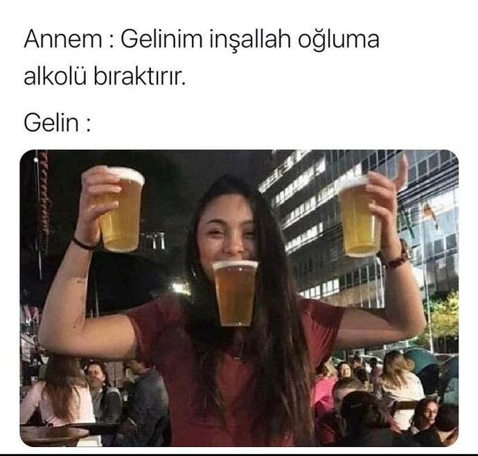 Sizi alan alkole mi başlar şükür etmeye mi?