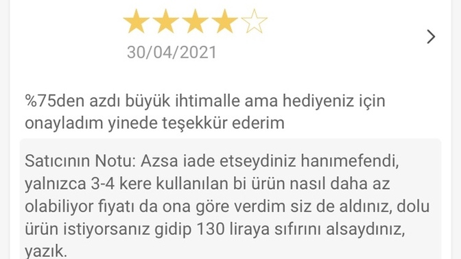 Dolap uygulamasından haksız yorum yazılması?