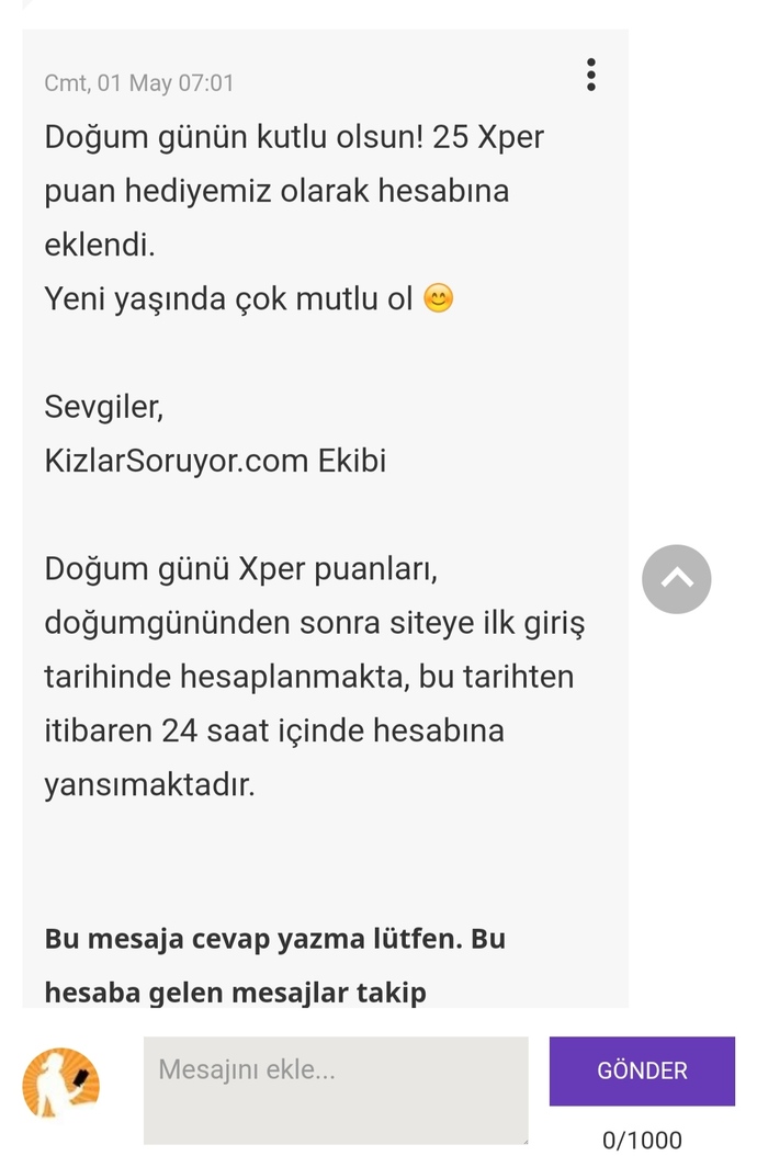 Bugün benim doğum günüm arkadaşlarınız doğum gününüzü kutlar mı?