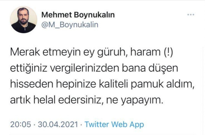 Ayasofya Eski İmamı Bana düşen hisseden hepinize kaliteli pamuk aldım alayınızın cehenneme kadar yolu var dedi! Ne düşünüyorsunuz?