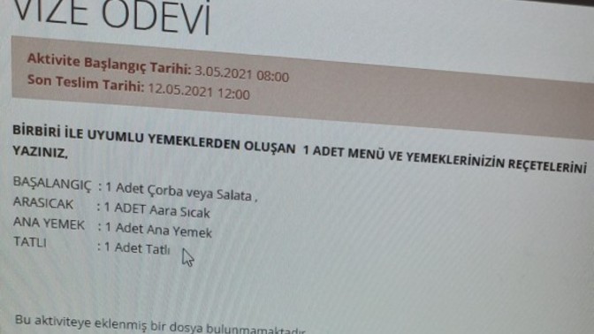 Birbiriyle uyumlu yemek önerileriniz nelerdir?