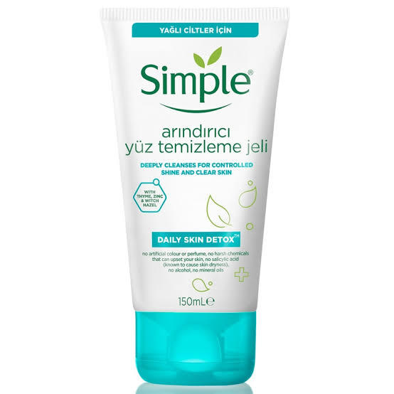 Simple Daily Skin Detox Arındırıcı Yüz Yıkama Jeli
