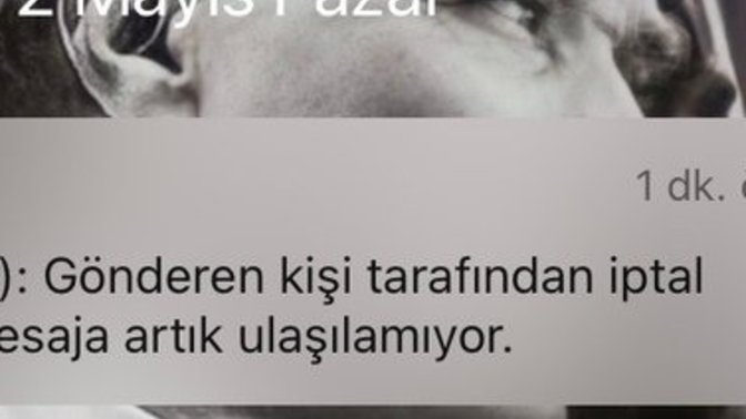En son kimden mesaj aldınızz?