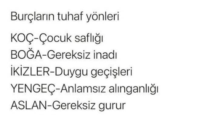 Burcuna göre senin tuhaflığın ne?