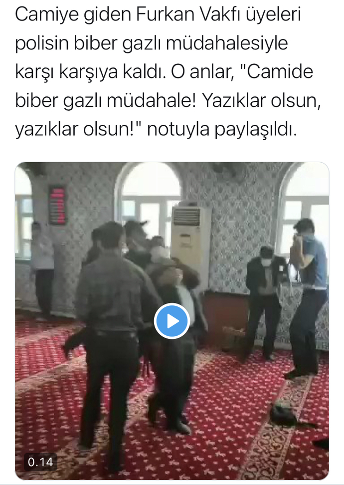 Camiye polis basıp biber gazı sıkılması doğru mu?