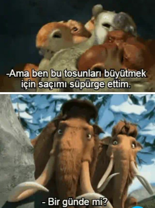 En sevdiğiniz Buz Devri kurgusal karakteri hangisi?