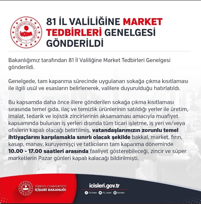 Artık marketlerde temel ihtiyaç harici şeyler satılmayacağına dair genelge yayınlandı. Ne düşünüyorsunuz?