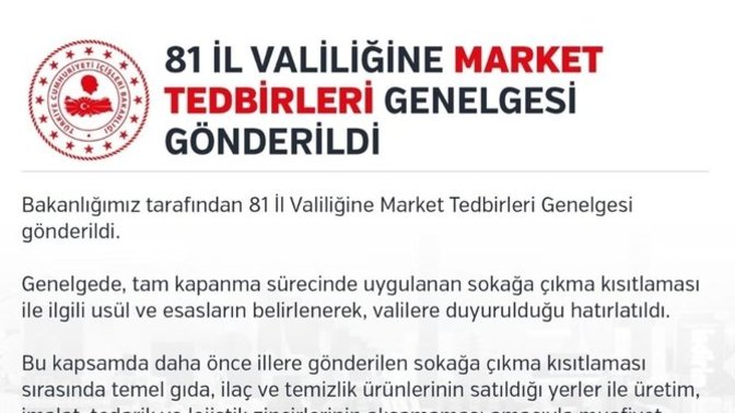 Artık marketlerde temel ihtiyaç harici şeyler satılmayacağına dair genelge yayınlandı. Ne düşünüyorsunuz?