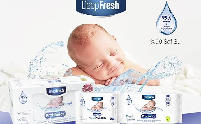 DeepFresh probiyotik yenidogan ıslak mendil