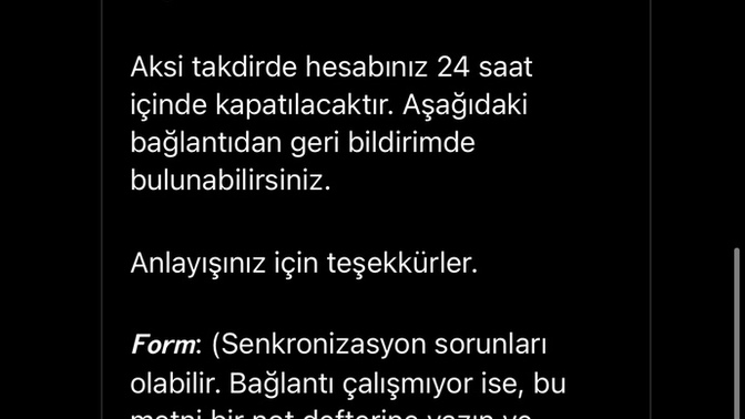 İnstagramdan gelen dm?