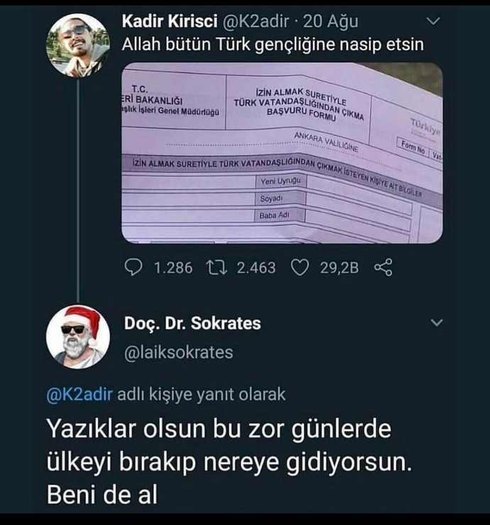 İmkanınız olsa Türk vatandaşlığından çıkar mısınız?