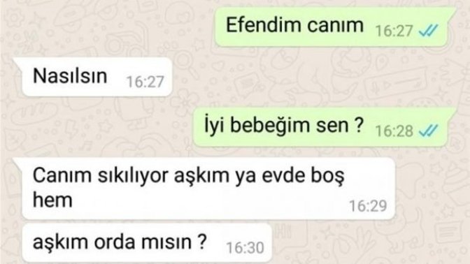 Sevgiliniz ''Aşkım evde yalnızım, gel istersen.'' deseydi gider miydiniz?
