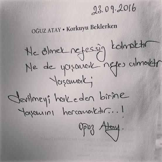 Geceye bir not  ya da  sevdiğiniz bir şairin sözünü bırakır mısın?
