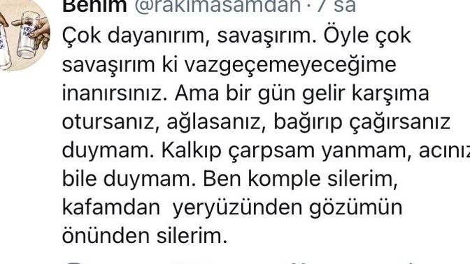 Karakterinizi tek kelime veya cümleyle anlatabilir misiniz?