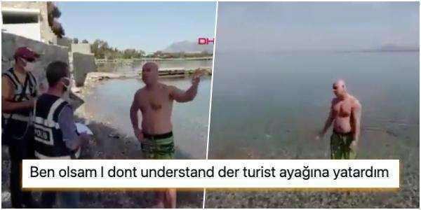 Turist arasından elenip ceza kesilen vatandaş