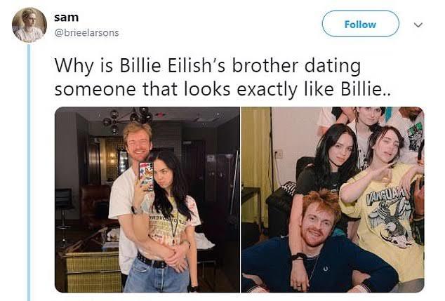 Billie Eilishin abisinin Billieye çok benzeyen bir kızla sevgili olması?