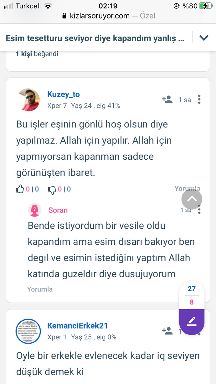 Esim tesetturu seviyor diye kapandım yanlış mı yaptım?