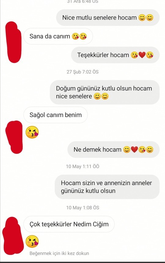 Eski lise hocamla böyle konuşmalarımız var o 43 ben 25 yaşındayım?