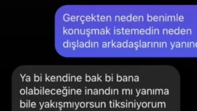 "Bir kendine bak bir bana." dedi. Vazgeçmeli miyim?