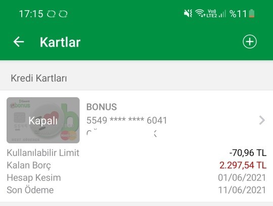 Kredi kart limitiniz ne kadar :) hangi kredi kartını kullanıyorsunuz?