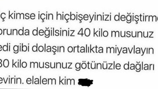Kim bu elalem ya kim?