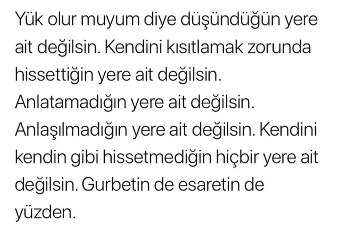 Kendinizi nereye ait hissediyorsunuz?
