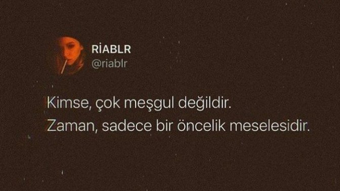 Var mı öncelikleriniz?