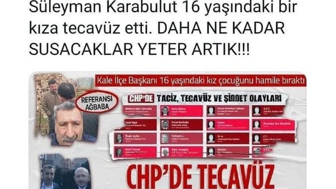 Ensar Vakfı tecavüz skandalında bir kisinin yaptigi tecavüz ile chp 'deki onlarca tecavüz olayi ayni derecedemi?