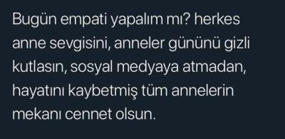 Anneniz ile sosyal medyada Anneler günü fotoğrafı paylaşacak mısınız?