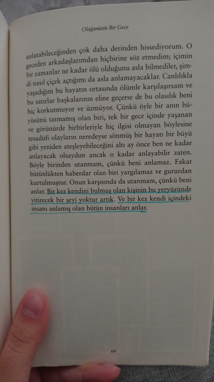 Bu sayfadaki her satırın altın değerinde olduğunu düşünüyorum 🧡