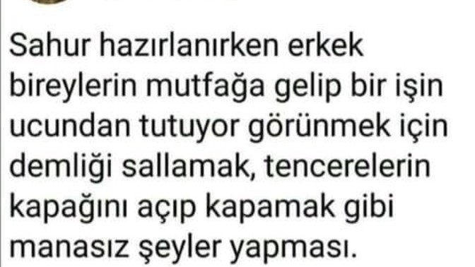 Mutfakta iyi olan erkek/kadın 1-0 önde midir sizin için?