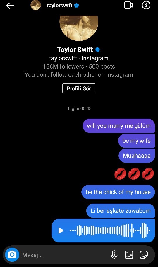 10/10 yürüme taktiği verir misiniz, hangi mesaja tav olursunuz💅?