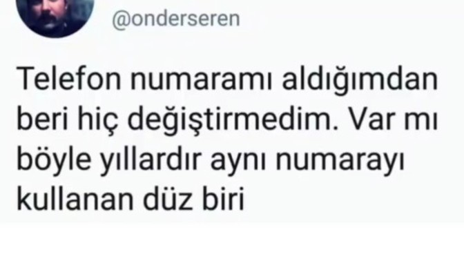 Şimdiye kadar telefon numaranızı kaç kez değiştirdiniz?